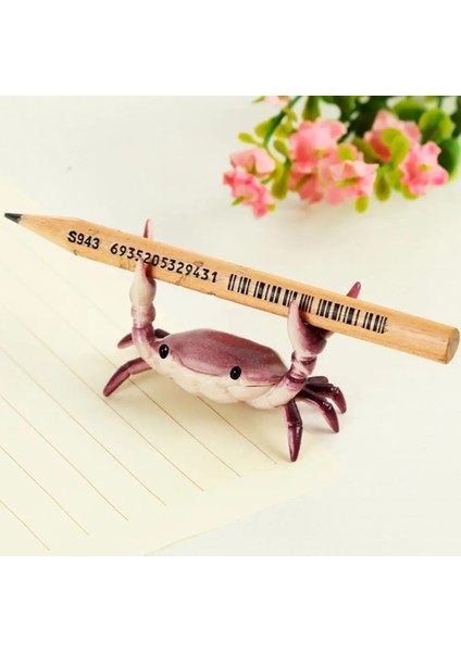 Yeşil Stil Yaratıcı Hayvan Tasarım Tek Kalemlik Plastik Halter Yengeç Kalem Tutucu Ofis Kalem Tutucu Braketi Depolama Kalem Rafı (Yurt Dışından) modelleri