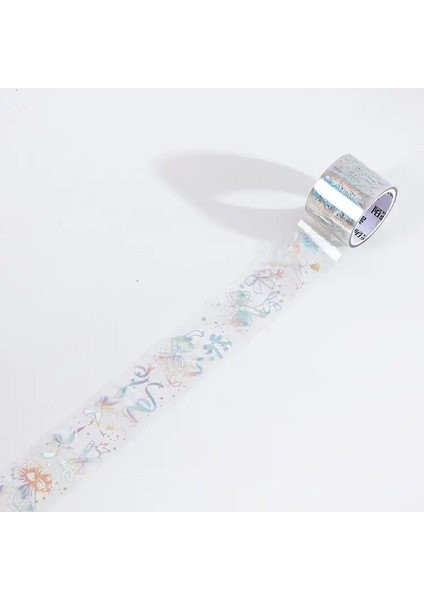 C Stili Dreamland Dağ Kelebek Dergisi Washi Bant Şeffaf Pet Altın Yapıştırıcı Diy Scrapbooking Sticker Etiket Japon Kırtasiye (Yurt Dışından)