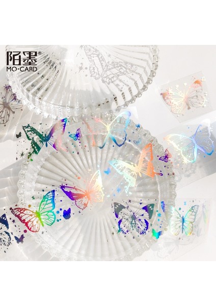 C Stili Dreamland Dağ Kelebek Dergisi Washi Bant Şeffaf Pet Altın Yapıştırıcı Diy Scrapbooking Sticker Etiket Japon Kırtasiye (Yurt Dışından) indirimleri