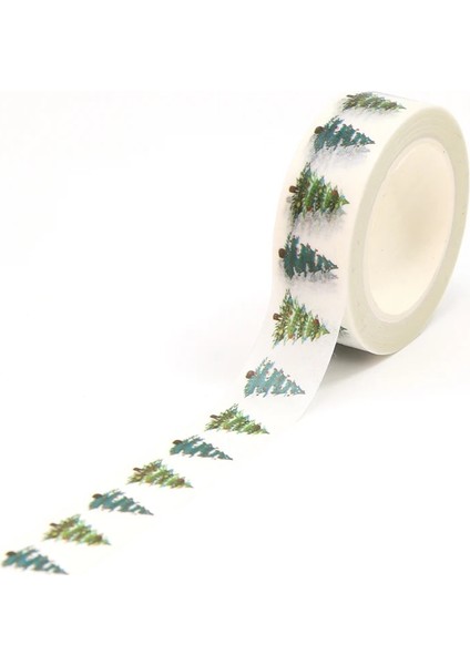 NO.1020 Stili Yeni M Sevimli Kutup Ayısı Penguen Kar Tanesi Ren Geyiği Kırmızı Kamyonlar Noel Ağacı Maskeleme ile Washi Bant Seti Dekor Kırtasiye (Yurt Dışından)