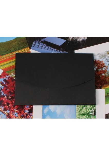 Siyah Stil Çok Yeni Vintage Kraft Kağıt Dıy Çok Işlevli Zarf Kartpostal Çanta Paket Kutusu Öğrenciler Diy Araçları Ambalaj Kutusu (Yurt Dışından)