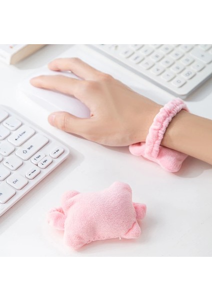 Gri Tarzı Aşınma Önleyici El Dinlenme Peluş Mouse Pad Bilek Desteği Yastık Ofis Bilgisayar Oyun Klavye Fare Bilek Dinlenme Elastik Bilek Koruması (Yurt Dışından) fırsatları