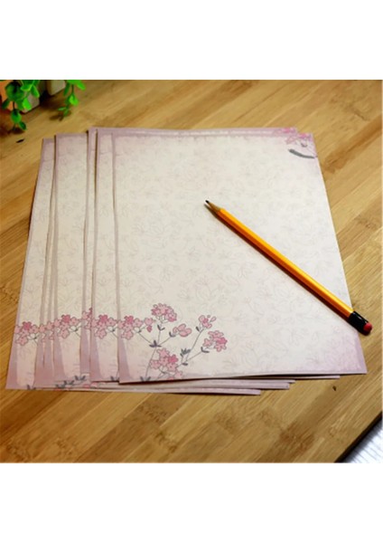 G-10 Sayfa Stili Avrupa Ülke Tarzı Mektup Pedleri Vintage Mesaj Yazma Kağıdı Zarf Mektup Kağıdı Okul Kırtasiye Noel Tedarik (Yurt Dışından)