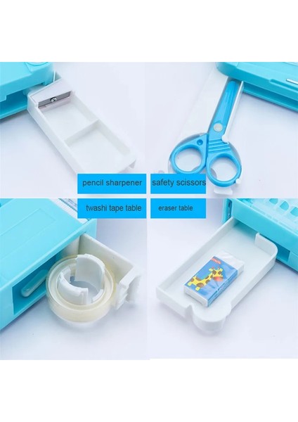 Kawaii Tarzı Kalem Kutusu Unicorn Estuches Escolares Kawaii Cajas De Lapices Çok Fonksiyonlu Kalem Kutusu Astronot Kore Okul Kırtasiye Çantası (Yurt Dışından) fırsatları