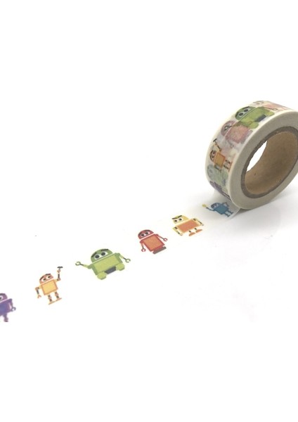 NO.605 Tarzı S Beden Jiataihe Washi Bant Unicorn Robot Kelebek Kaplumbağa Kedi Inek Yutmak Kaplan Sheeken Karınca Ördek Tavşan Köpek Örümcek Flamingo (Yurt Dışından)