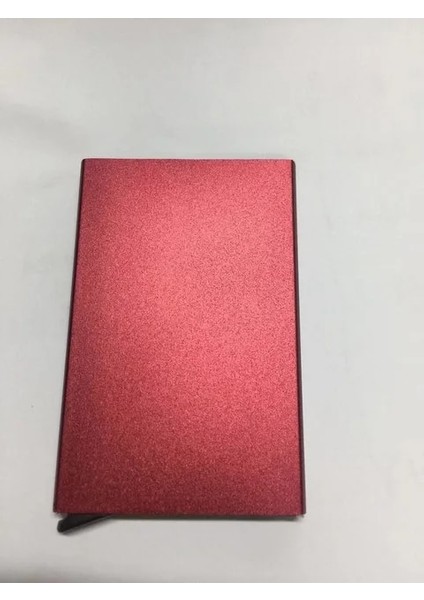 Bordo Tarzı Otomatik Pop-Up Kartvizitlik Yaratıcı Alüminyum Kart Sahibinin Metal Kutu Kapağı Kredi Erkekler Kartvizitlik Kart Cüzdanı (Yurt Dışından)