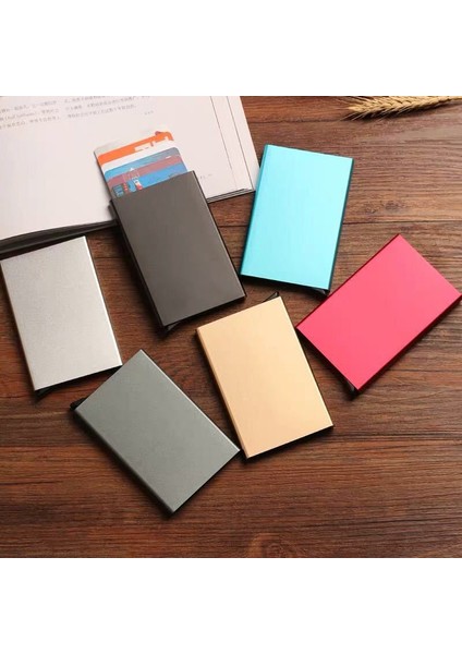 Bordo Tarzı Otomatik Pop-Up Kartvizitlik Yaratıcı Alüminyum Kart Sahibinin Metal Kutu Kapağı Kredi Erkekler Kartvizitlik Kart Cüzdanı (Yurt Dışından) modelleri