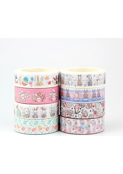 NO.1124 Tarzı 2022 Yenı 1 Adet Dekoratif Paskalya Yumurtaları Mavi Tavşan Civciv Washi Bantlar Set Kağıt Planlayıcısı Scrapbooking Maskeleme Bandı Sevimli Kırtasiye (Yurt Dışından) fiyatları