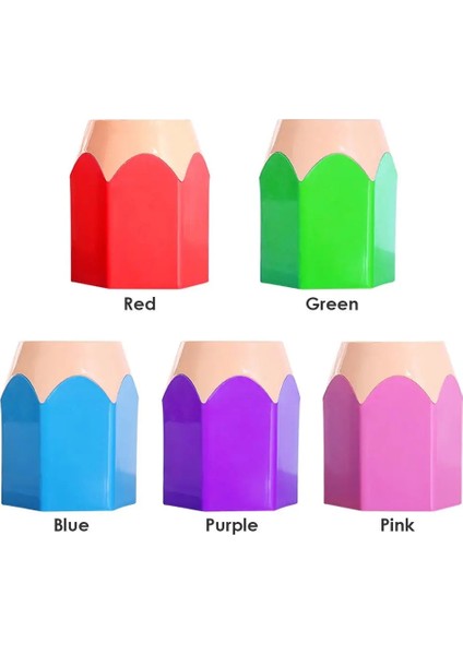 Yeşil Stil Çok Fonksiyonlu Kalemlik Kalem Fırçası Konteyner Masaüstü Dekorasyon Kırtasiye Saklama Vazo Organizatör Sevimli Masa Aksesuarları (Yurt Dışından) fırsatları