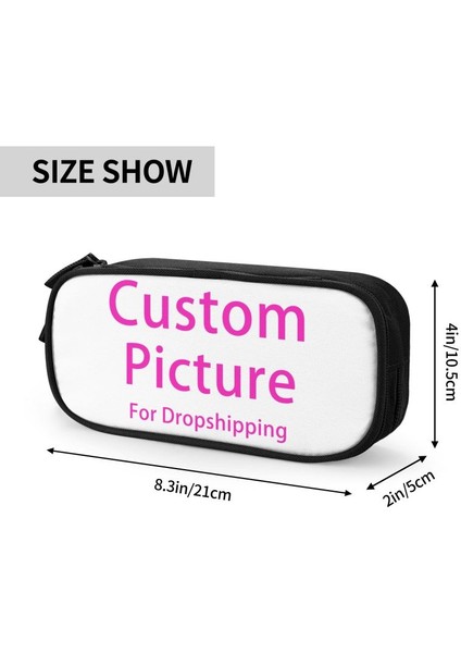 Sarı Stil Kişiselleştirilmiş Özel Fotoğraf Logo Kalem Kutuları Boys Kızlar Için Özel Özelleştirilmiş Dıy Baskı Büyük Kapasiteli Kalem Çantası Kutusu Kırtasiye (Yurt Dışından) indirimleri