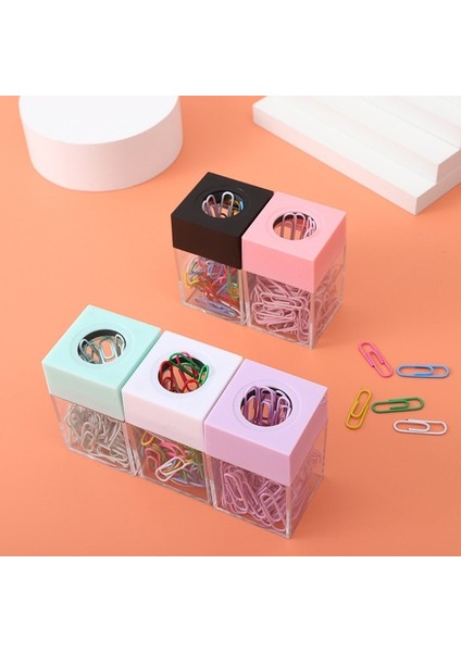 Mor Tarzı Ataşlar ile Manyetik Ataş Tutucu Masa Düzenleyici Için Sevimli Ofis Malzemeleri Manyetik Ataş Dağıtıcı Kutusu K1KF (Yurt Dışından) fiyatları