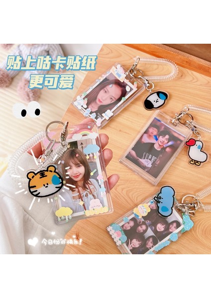 No.1 Stili Şeffaf Akrilik Fotocard Tutucu 4 Inç Kpop Albümü Fotocard Kawaii Otobüs Kartı Kimlik Tutucu Kolye Keychaool Kırtasiye (Yurt Dışından) indirimleri