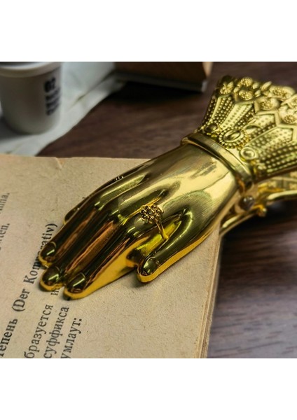Zunjue Tarzı Vintage Kırtasiye Imi Pirinç Bayan El Şeklinde Alaşım Kağıt Klip Günlük Defteri Günlüğü Dekorasyon Günlük Yazma Okul Malzemeleri (Yurt Dışından) indirimleri