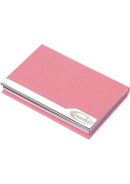 Pembe Tarzı Lazer Kazınmış Logo Lüks Kredi Kartı Sahibi, Kartvizit Sahibi, Koruyucu Kabuk Cüzdan, Metal Ticari Banka Kartı Cüzdanı (Yurt Dışından)