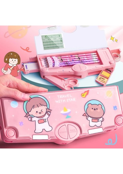 Kawaii Tarzı Kalem Kutusu Kılıfları Çok Fonksiyonlu Sevimli Kutu Kalem Kutusu Kızlar Için Trousse Kawaii Unicorn Kore Kırtasiye Estuche Okul Malzemeleri (Yurt Dışından) fırsatları