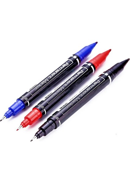 Siyah Stil Su Geçirmez Kalıcı Çift Uçlu Siyah Mavi Kırmızı Sanat Işaretleme Kalemleri Öğrenci Okul Ofis Kırtasiye Boya Kalemi Kırtasiye (Yurt Dışından) fiyatları