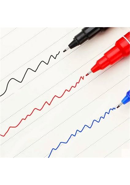 Siyah Stil Su Geçirmez Kalıcı Çift Uçlu Siyah Mavi Kırmızı Sanat Işaretleme Kalemleri Öğrenci Okul Ofis Kırtasiye Boya Kalemi Kırtasiye (Yurt Dışından) indirimleri