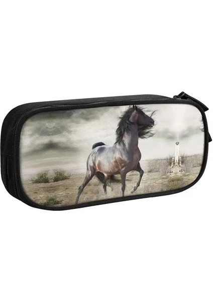 No.13 Tarzı Boys Kızlar Için Kawaii At Kalem Kutusu Özel Hayvan Büyük Depolama Kalem Kutusu Çanta Kırtasiye (Yurt Dışından)