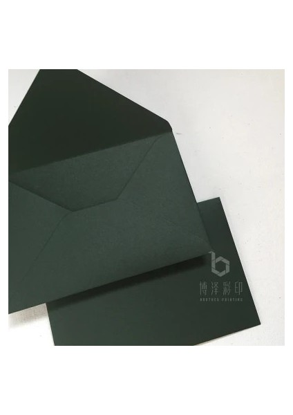 Mor Tarzı (5 Adetlot) Yeşil Renk Serisi Sanat Kağıt Zarflar Japon Rosa Kağıt Tebrik Kartı Zarfları (Yurt Dışından)