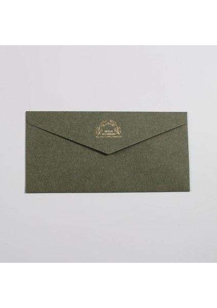 Koyu Yeşil Tarzı 5 Adetlot Vintage Altın Davetiyeler Için Zarflar Kraft Kağıt Hediye Kartı Pencere Zarf Düğün Mektup Seti Mailer Kırtasiye (Yurt Dışından)