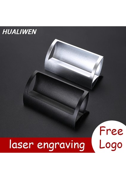 Kırmızı Stil Lazer Kazınmış Logo Metal Kart Tutucu Not Ofis Ekran Masası Iş Sahipleri Masa Aksesuarları Standı Klip Not Klip Tutucu (Yurt Dışından) fiyatları