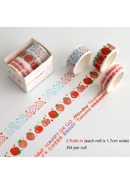 Stil 5 Stil Chihiro Zaman El Hesabı Washi Bant Seti Kawaii Taban Düz Renk Kafes Sınır Etiket Maskeleme Bandı Dıy Günlüğü Albüm Planlayıcıları (Yurt Dışından)