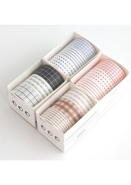 Stil 5 Stil Chihiro Zaman El Hesabı Washi Bant Seti Kawaii Taban Düz Renk Kafes Sınır Etiket Maskeleme Bandı Dıy Günlüğü Albüm Planlayıcıları (Yurt Dışından) fiyatları