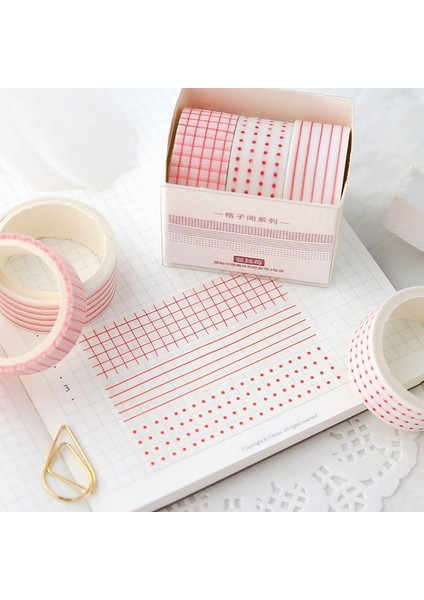 Stil 5 Stil Chihiro Zaman El Hesabı Washi Bant Seti Kawaii Taban Düz Renk Kafes Sınır Etiket Maskeleme Bandı Dıy Günlüğü Albüm Planlayıcıları (Yurt Dışından) fırsatları
