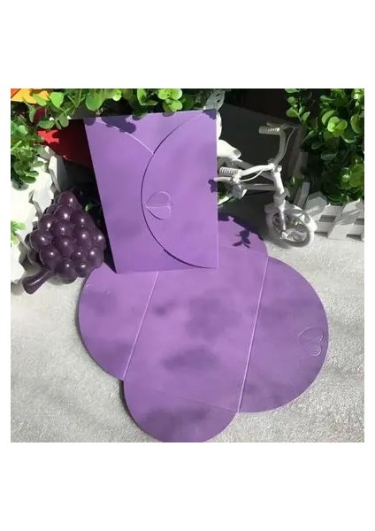 Mor Tarzı (10 Adetlot) M.5x7.2cm Aşk Tokası Inci Zarflar Düğün Davetiyeleri Yeni Yıl Tebrik Kartları Yılbaşı Kartları (Yurt Dışından)