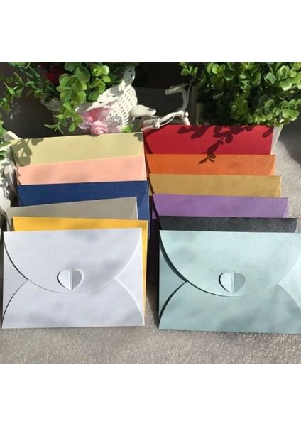 Mor Tarzı (10 Adetlot) M.5x7.2cm Aşk Tokası Inci Zarflar Düğün Davetiyeleri Yeni Yıl Tebrik Kartları Yılbaşı Kartları (Yurt Dışından) fiyatları