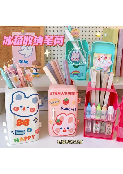 No-Wh Tarzı Japon Yaratıcı Buzdolabı Kalemlik Kılıf Kızlar Sevimli Çok Eğlenceli Kırtasiye Çekmece Saklama Kutusu Kawaii Büyük Kapasiteli Masa Düzenleyici (Yurt Dışından) modelleri