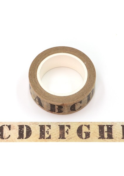 B Tarzı Vintage Mektup Damga Haritası Maskeleme Washi Bant Retro Eski Kağıt Dekoratif Yapışkan Bant Diy Scrapbooking Sticker Etiket Kırtasiye (Yurt Dışından)