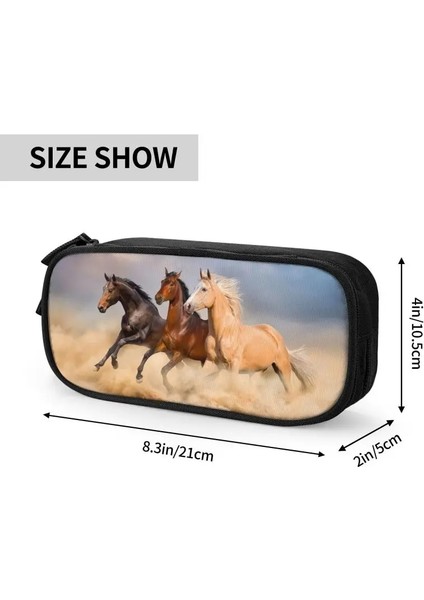 No.13 Tarzı Boys Kızlar Için Kawaii At Kalem Kutusu Özel Hayvan Büyük Depolama Kalem Kutusu Çanta Kırtasiye (Yurt Dışından) indirimleri