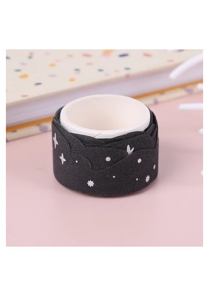 No.15 Tarzı Mınkys Kawaii 5 M Kalp Bulut Washi Maskeleme Bandı Scrapbooking Dergisi Dekoratif Yapışkan Bant El Kitabı Malzeme Kırtasiye (Yurt Dışından)