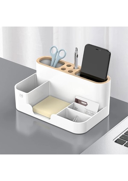 Beyaz Stil Çok Işlevli Kırtasiye Saklama Kutusu Tv Klima Uzaktan Kumanda Organizatör (Yurt Dışından) fırsatları