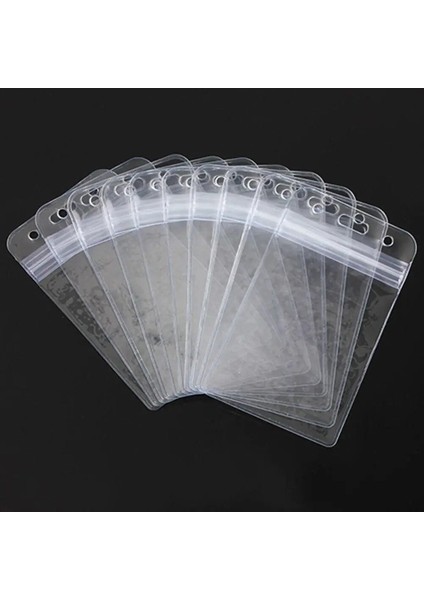 10 Adet Trans Tarzı 1 Adet Dayanıklı Sert Plastik Paketi Kimlik Kartı Rozeti Tutucu Yatay Çalışan Adı Etiketi Aksesuarları Kartvizit Kart Sahibi (Yurt Dışından)