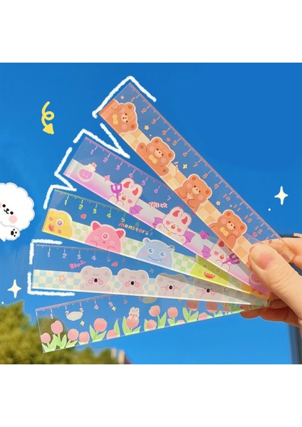 Renk5 Tarzı Kdd Sevimli Kawaii Çalışma Süresi Karikatür Cetvel Çok Fonksiyonlu Diy Çizim Cetveller Çocuklar Öğrenciler Için Ofis Okul Kırtasiye (Yurt Dışından) fiyatları