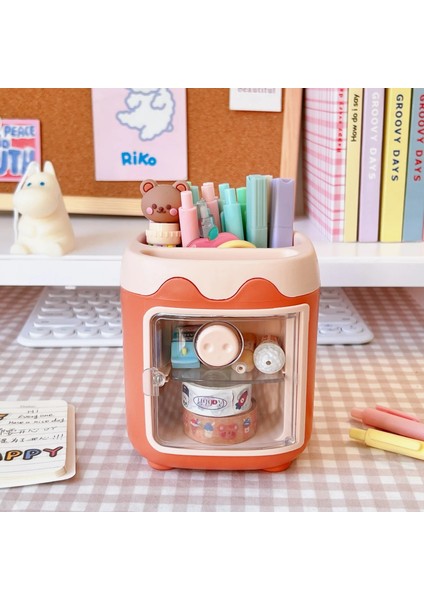 Bu Tarzı 1 Adet Kawaii Domuz Kalem Kalem Tutucu Fırça Saklama Kabı Masa Düzenleyici Çok Fonksiyonlu Washi Bant Kırtasiye Ofis Malzemeleri (Yurt Dışından) modelleri