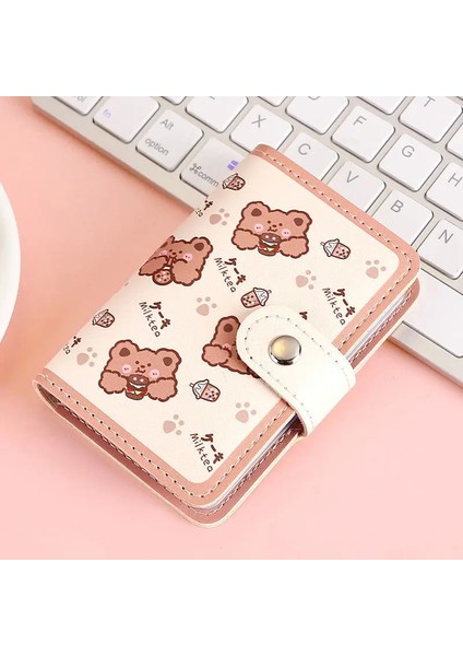 B Tarzı Sevimli Tavşan Ayı Kart Tutucu Kawaii Kredi Kartı Durumda Otobüs Kımlık Kartvizit Çantası Taşınabilir Cüzdan Kore Kırtasiye Ofis Malzemeleri (Yurt Dışından)