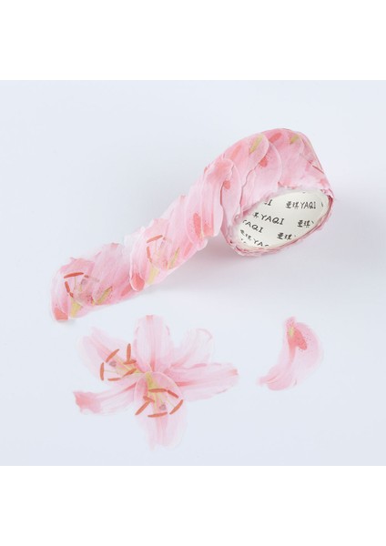 No.14 Tarzı Rulo Dıy Scrapbooking Kırtasiye Sticker Çiçek Yaprakları Washi Bant Günlüğü Kağıt Çıkartmalar Rulo Sevimli Yapışkanlı Kağıt Bant (Yurt Dışından)