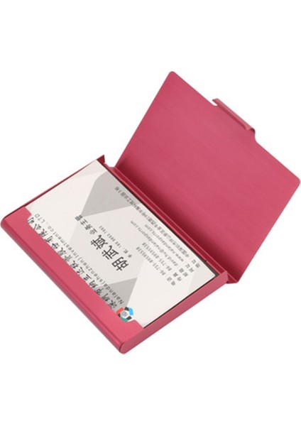 Gümüş Tarzı Lüks Alüminyum Alaşımlı Kartvizitlik Metal Kutu Kapağı Erkek Kadın Cüzdan Cep Kartvizitlik Kredi Kartı Kimlik Durumda Renkli (Yurt Dışından) fırsatları