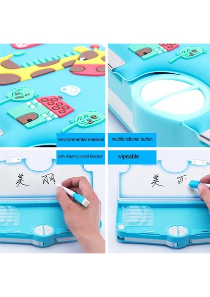 Tek Boynuzlu At Tarzı Kalem Kutusu Unicorn Estuches Escolares Kawaii Cajas De Lapices Çok Fonksiyonlu Kalem Kutusu Astronot Kore Okul Kırtasiye Çantası (Yurt Dışından) indirimleri