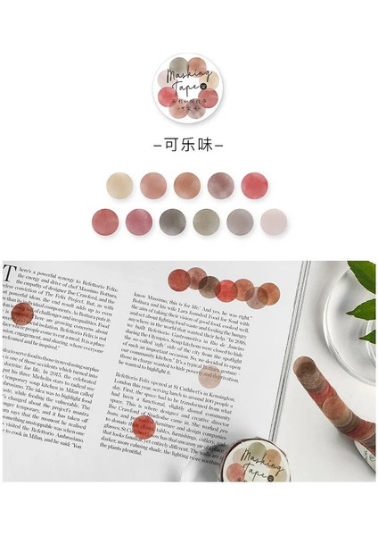 C Stili 100 Adetrulo Renkli Nokta Washi Maskeleme Bandı Mermi Günlük Tutma Aksesuarları Scrapbooking Memo Etiket Çıkartmaları Estetik Kırtasiye (Yurt Dışından)