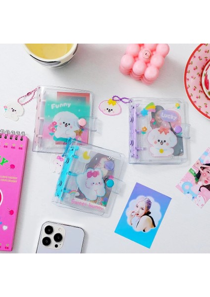 Mor Tarzı Yeni Öğrenci Fotocard Tutucu Bağlayıcı Artoon Sevimli Şeffaf Albüm Kız Pvc Fotoğrafları Dıy Idol Küçük Kart Koleksiyonu Kitabı (Yurt Dışından) fırsatları