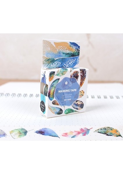 E Stili Donut Sakura Tüy Dekoratif Washi Bant Yapışkan Bant Dıy Scrapbooking Etiket Etiket Maskeleme Bandı (Yurt Dışından)