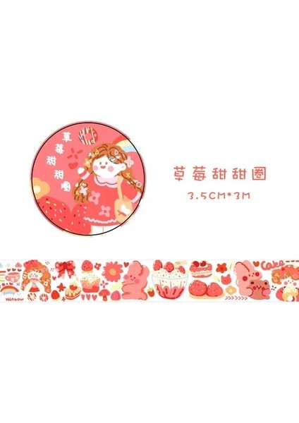 No.15 Tarzı Renkli Peri Masalı Kasaba Kawaii Planlayıcısı El Kitabı Dekoratif Washi Maskeleme Bandı Okul Malzemeleri Kore Kırtasiye Albümü Çıkartmalar (Yurt Dışından)