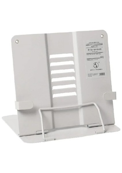 Gri Tarzı Metal Kitap Standı Ayarlanabilir Yemek Kitabı Belge Okuma Standı Dinlenme Katlanabilir Masa Kitap Tutucu Ağır Kitap Ekran Standı (Yurt Dışından)