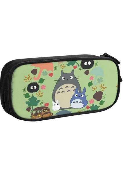 No.12 Tarzı Komşum Totoro Sevimli Kalem Kutuları Kız Erkek Büyük Kapasiteli Stüdyo Ghibli Anime Hayao Miyazaki Kalem Çantası Öğrencileri Kırtasiye (Yurt Dışından)