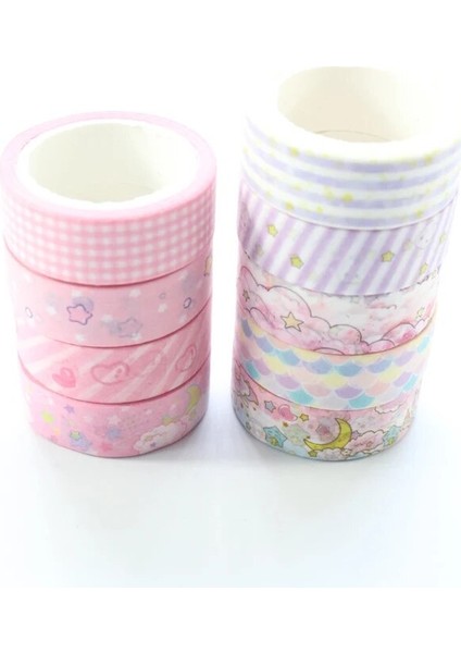 Altın Tarzı M Beden Şeker Kawaii Japon Karikatür Okul Günlüğü Planlayıcısı Için Dekoratif Washi Bant Kırtasiye, Sevimli Dıy Kraft El Işi Kağıdı Maskeleme Bandı, 1.5*7 M (Yurt Dışından) fırsatları