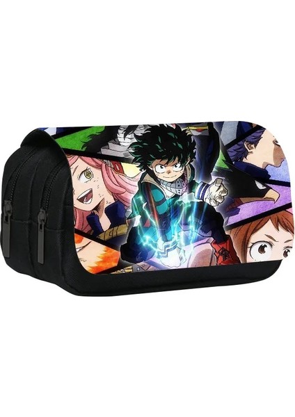 No.11 Tarzı My Hero Academia Anime Kalem Kutuları Yüksek Kapasiteli Kalem Çantaları Karikatür Baskı Midoriya Izuku Kalem Çantası Sevimli Öğrenci Kırtasiye (Yurt Dışından) modelleri